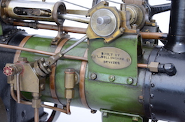 built 1" vintage old portable live steam engine for sale L. Billingham of Devizes