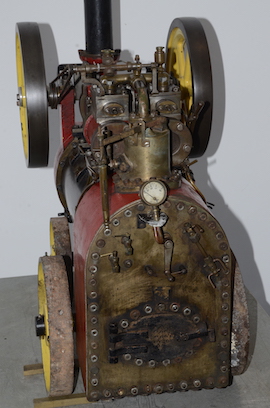 backhead 2" vintage old portable live steam engine for sale