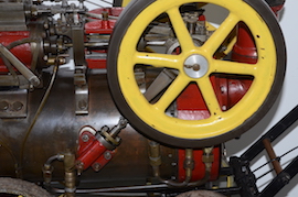 flywheel2 2" vintage old portable live steam engine for sale