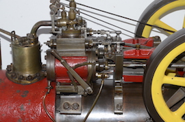 reverse 2" vintage old portable live steam engine for sale