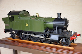 main view Exhibition GWR small Prairie 2-6-2 live steam loco for sale