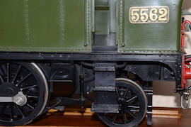 steps view Exhibition GWR 5" small Prairie 2-6-2 live steam loco for sale