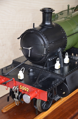 smokebox view Exhibition GWR 5" small Prairie 2-6-2 live steam loco for sale