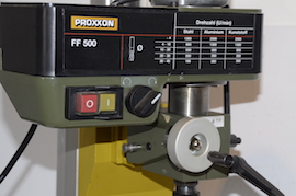 switch Proxxon FF500 micro milling machine for sale. Also Proxxon PD230 lathe