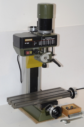 main Proxxon FF500 micro milling machine for sale. Also Proxxon PD230 lathe