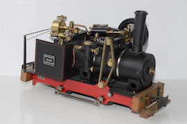 Regner Vincent live steam 0-4-0 gas fired loco for sale. 32mm 45mm