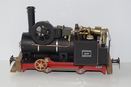 side3 Regner Vincent live steam 0-4-0 gas fired loco for sale. 32mm 45mm