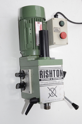 side Rishton milling machine head for sale. Myford