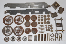 3.5" Roedean 4-4-0 Southern Schools live steam loco castings for sale. LBSC