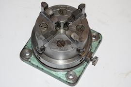 front view indexing rotary table Burnerd chuck milling machine for sale