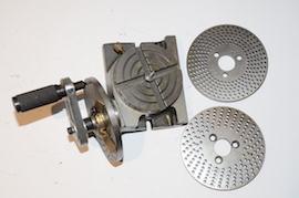 main view 110mm 4" rotary table milling machine for sale