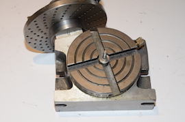 back view 110mm 4" rotary table milling machine for sale