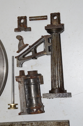 column Blackgates Sanderson beam engine, live steam castings for sale