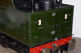 back 5" Royal Scot 4-6-0 live steam loco for sale