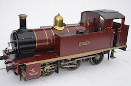 main view Simplex 0-6-0 live steam loco by Martin Evans for sale