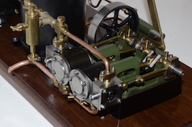 side Stuart Score live steam plant. HB4 boiler pump water tank with certificates for sale.