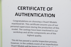 c-of-a Stuart Score live steam plant. HB4 boiler pump water tank with certificates for sale.