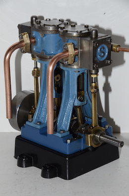 pump Stuart D10 machined double 10 live steam vertical twin engine for sale