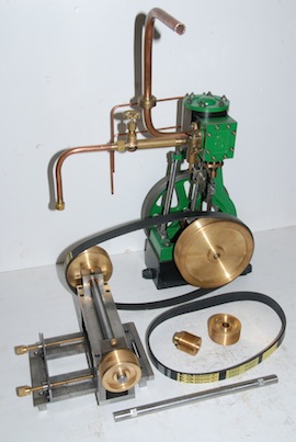 main view stuart pulley drive live steam engine for sale