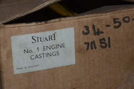 box Stuart No1 live steam engine casting set for sale