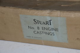main Stuart No 8 live steam horizontal engine casting set for sale