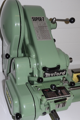 covers Myford Super 7B power cross feed & gearbox lathe for sale SK154288