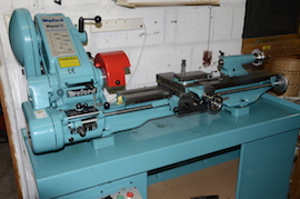 Main Nottingham Myford Connoisseur big bore spindle super 7 7B lathe variable speed for sale