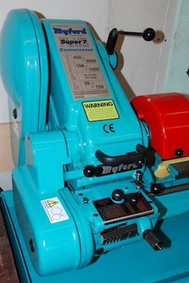Myford big bore connoisseur super 7 7B lathe for sale SK171716 front view