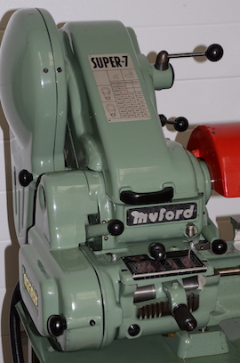 left view Myford Super 7B Longbed lathe for sale