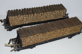 top G1 gauge timber transport wagons for live steam loco for sale