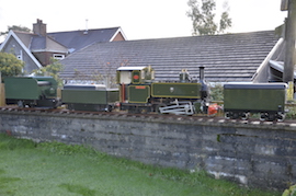side 7 1/4" gauge Tom Rolt live steam loco for sale. 0-4-2 Talyllyn Railway No 7. Professional John Ellis copper boiler.