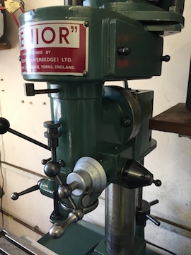 fine feed Tom Senior E type milling machine with DRO for sale