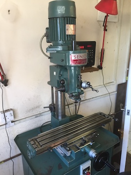 right Tom Senior E type milling machine with DRO for sale
