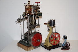 Large Marine Launch Vertical single live steam engine for sale