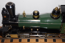 dome 3.5" Virginia 4-4-0 LBSC live steam American tender loco for sale