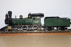 main 3.5" Virginia 4-4-0 LBSC live steam American tender loco for sale