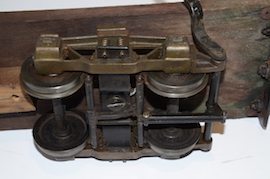 3.5" live steam driver's truck braked wagon for sale