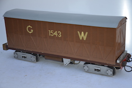 5" live steam driver's truck vacuum braked wagon for sale