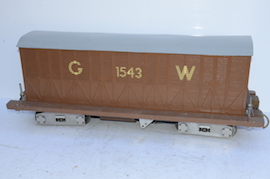 side 5" live steam driver's truck vacuum braked wagon for sale