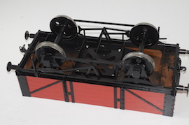 chassis 7.25" 17D planked wagon live steam loco for sale