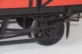 wheel 7.25" 17D planked wagon live steam loco for sale