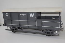 side 7.25" 17D toad passenger wagon live steam loco for sale