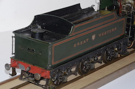 main County Carlow 3.5" live steam 4-4-0 GWR loco for sale Don Young