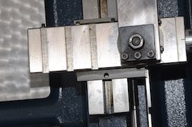 bed view Cowells ME90  lathe for sale