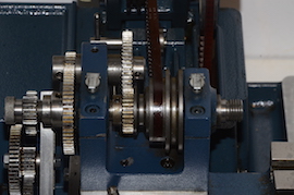 pulley view Cowells ME90  lathe for sale