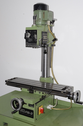 front view Emco FB2 vertical milling machine for sale