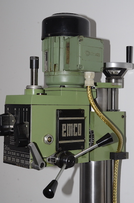 head view Emco FB2 U2 vertical milling machine for sale