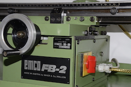 base view Emco FB2 U2 vertical milling machine for sale