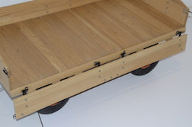 drop side  3 or 4" traction engine trailer wagon drivers truck live steam for sale.