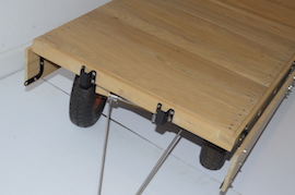 end 3 or 4" traction engine trailer wagon drivers truck live steam for sale.